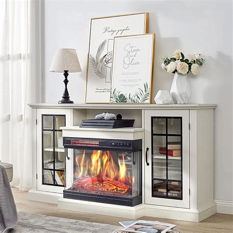 Height: 42. . Amerilife 3 sided fireplace tv stand